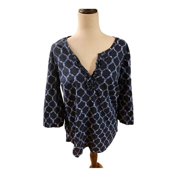 Charter Club Blue Moroccan Tunic - Picture 10 of 11